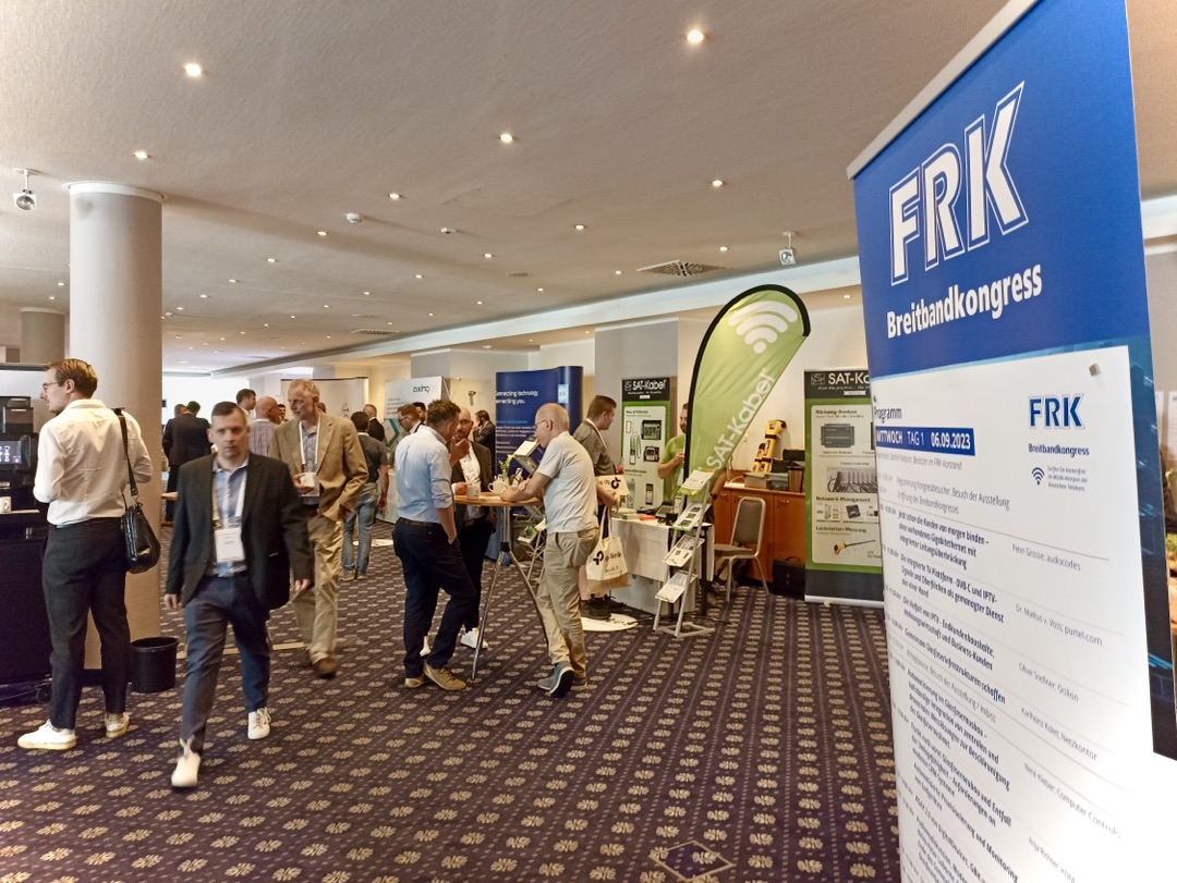 networking at the FRK Breitbandkongress in Leipzig